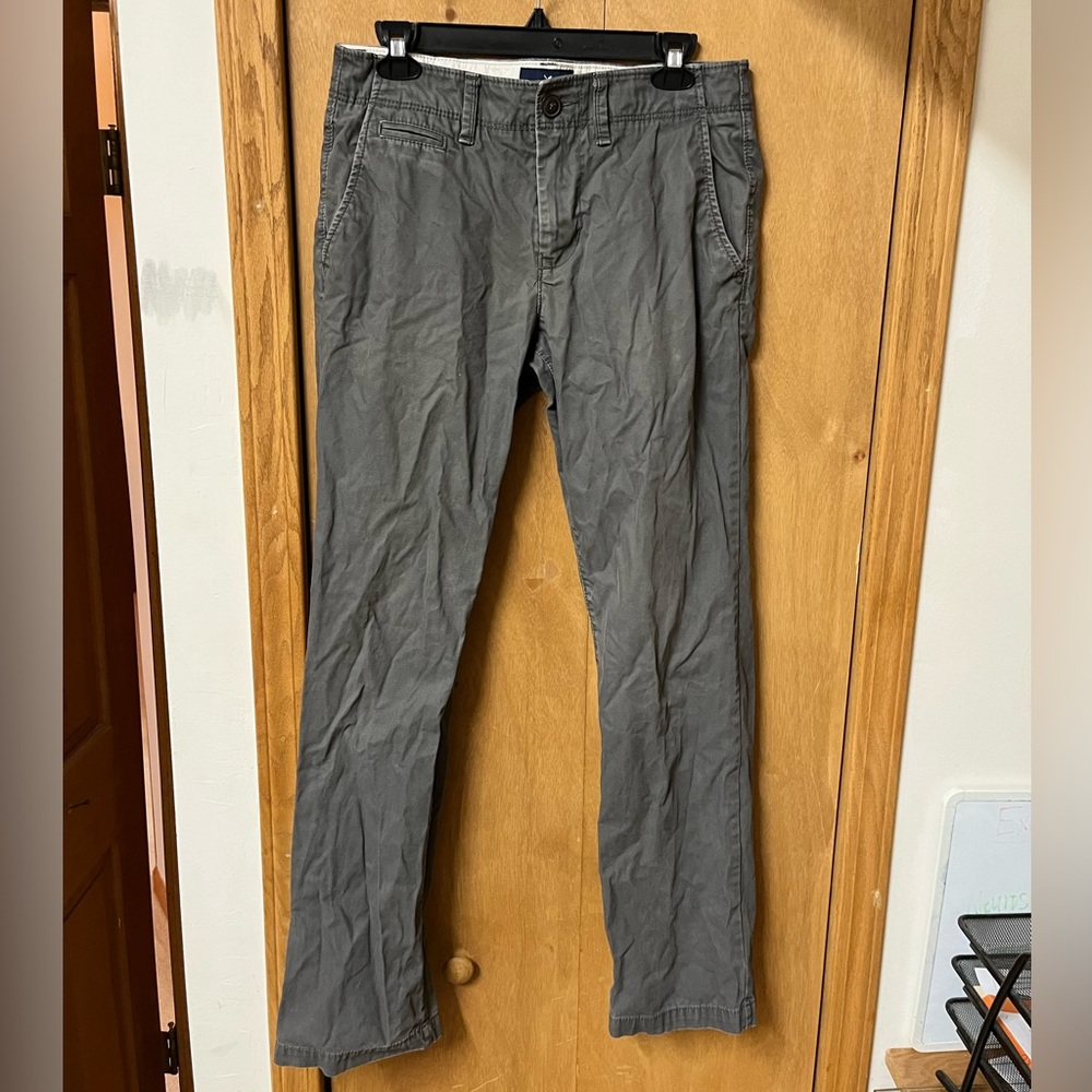 American Eagle Outfitters Men's Charcoal Chinos